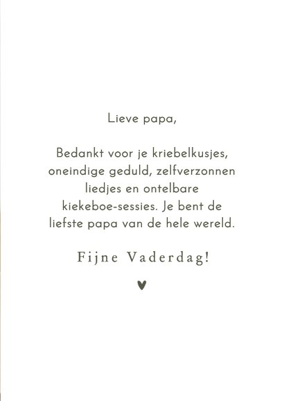Fotocollage Vaderdag kaartje minimalistisch vijf foto's 3