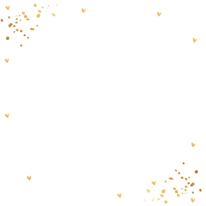 Fotocollage wit goud confetti kerstkaart 2