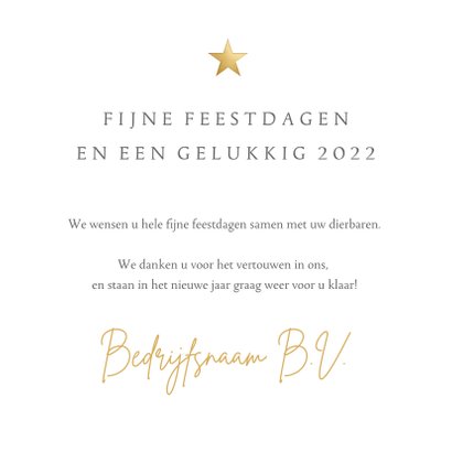 Fotocollage zakelijke kerstkaart met 4 foto's en ster 3
