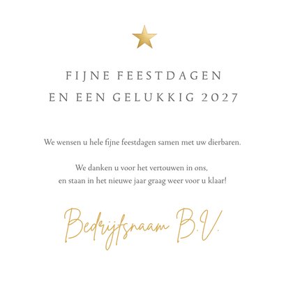 Fotocollage zakelijke kerstkaart met 4 foto's en ster 3