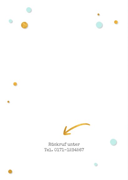 Fotoeinladung zur Einschulung Folienballons türkis 2