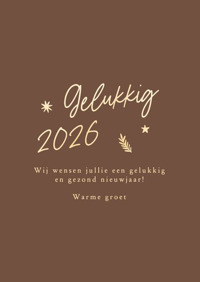 Fotokaart 2026 gouden sterren en grote eigen foto 3