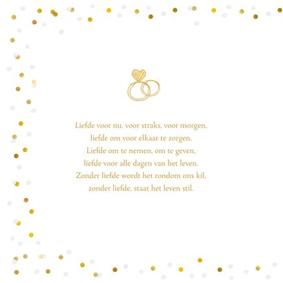 Fotokaart felicitatie huwelijk Mr & Mrs getrouwd 2