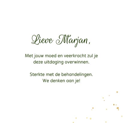 Fotokaart get well soon geluk klavertjes vier beterschap 3