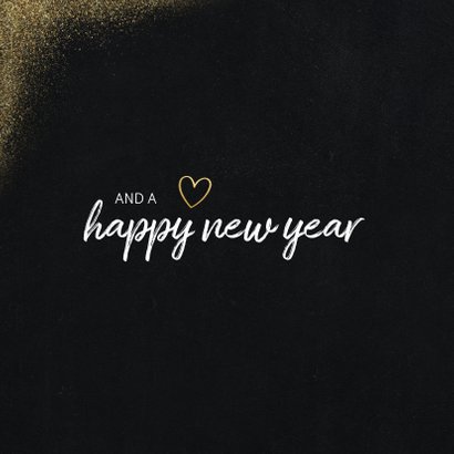 Fotokaart in kerstsfeer met goud en merry christmas 2