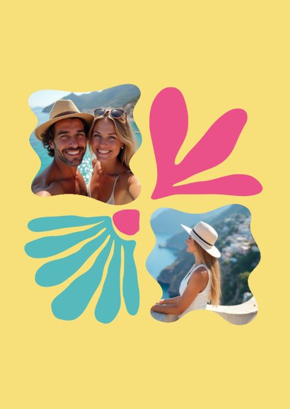 Fotokaart Italië poster hip 2 foto's aanpasbaar 2