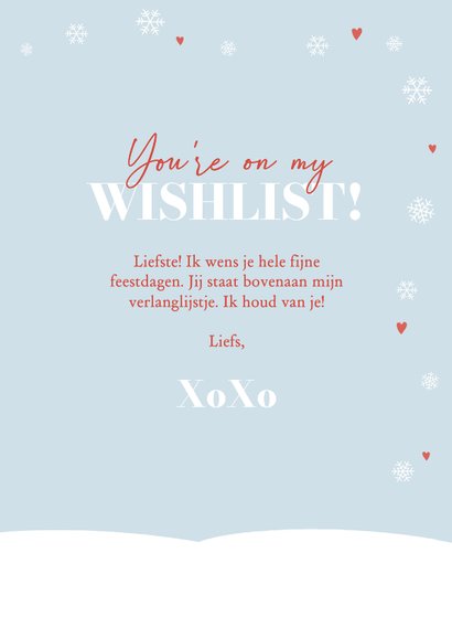 Fotokaart kerst met konijntjes en cadeautje 3