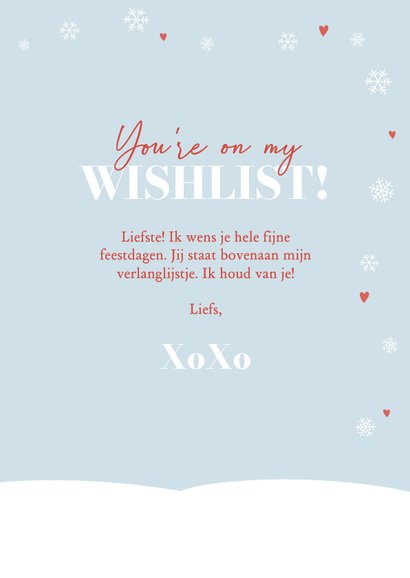 Fotokaart kerst met konijntjes en cadeautje 3