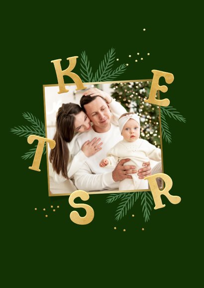Fotokaart kerstboom fotocollage kerst nieuwjaar 2