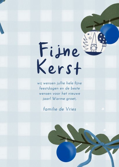 Fotokaart kerstboom fotocollage kerstballen strikken 3