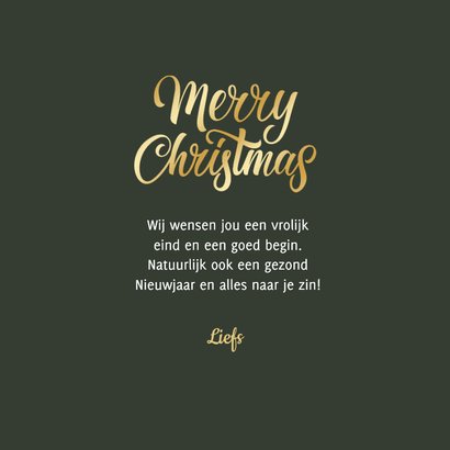 Fotokaart kerstwens merry christmas sprankelend 2025 3