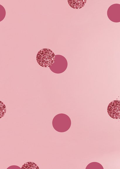 Fotokaart liefdevol nieuwjaar roze glitterconfetti collage Achterkant