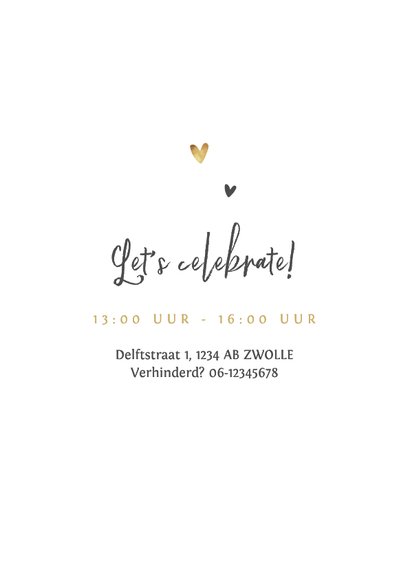 Fotokaart met 2 foto's voor gouden huwelijk met eigen foto 2