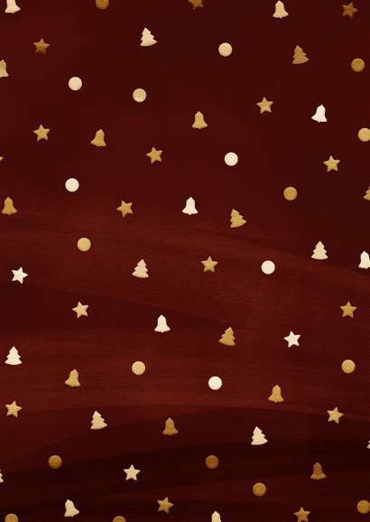 Fotokaart met fotocollage in kerstvormen 2