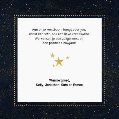 Fotokaart met gouden cirkel en typografie 3