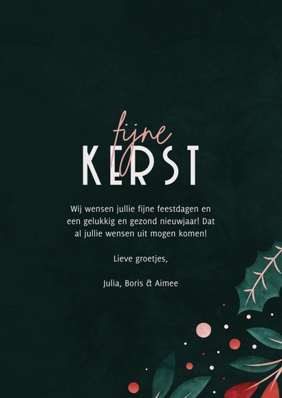 Fotokaart met vrolijk kader fijne kerst 3