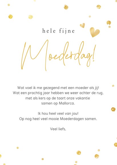 Fotokaart moederdag met een grote foto en liefste mama 3