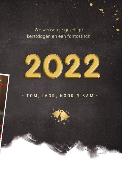 Fotokaart nieuwjaarskaart fotocollage en 2022 3