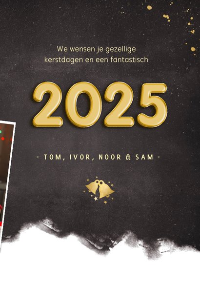 Fotokaart nieuwjaarskaart fotocollage en 2025 3