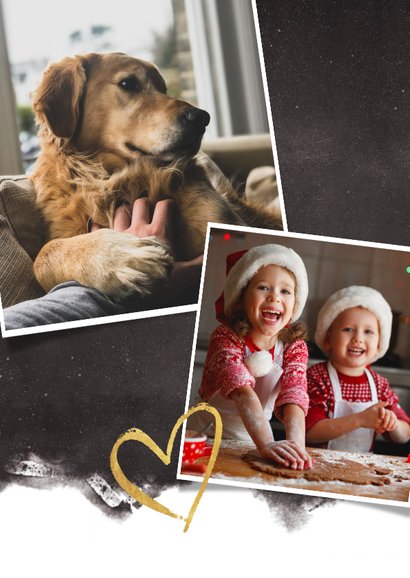 Fotokaart nieuwjaarskaart fotocollage met polaroids en 2020 2