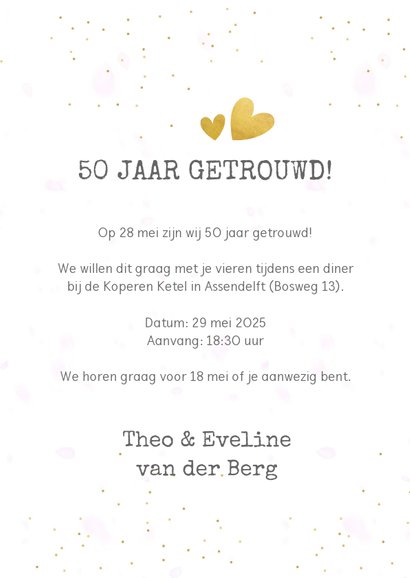 Fotokaart template met 2 grote foto's en aanpasbare tekst 3