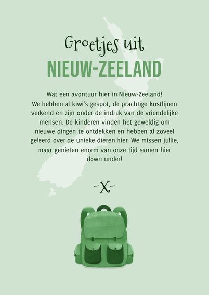 Fotokaart vakantie backpacken rugzak foto's 3