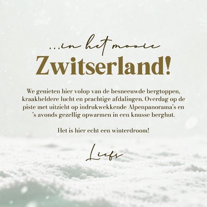 Fotokaart wintersport winter vakantie fotocollage sneeuw 3