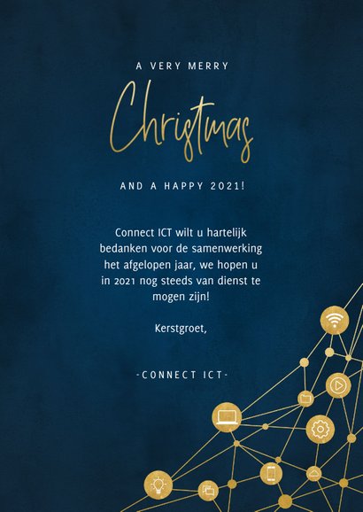 Fotokaart zakelijk met iconen, foto's en typografie 3