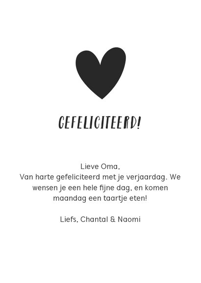 Fotosjabloon voor een kaart met 1 grote foto op de voorkant 3
