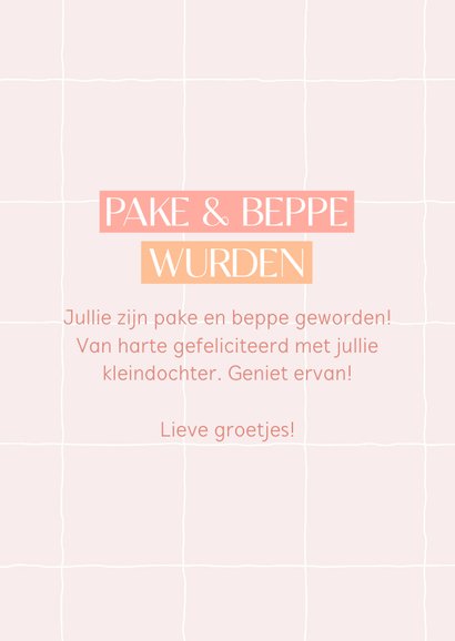 Fries felicitatiekaartje beppe& pake wurden | Kaartje2go