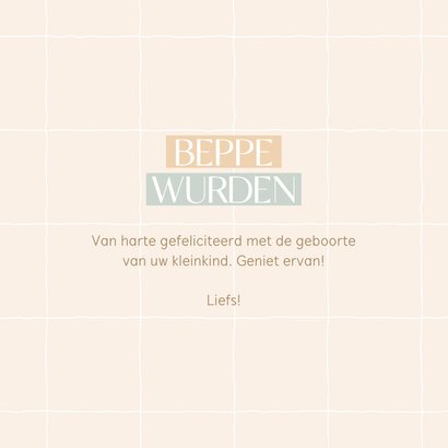 Fries felicitatiekaartje beppe wurden lokswinske 3