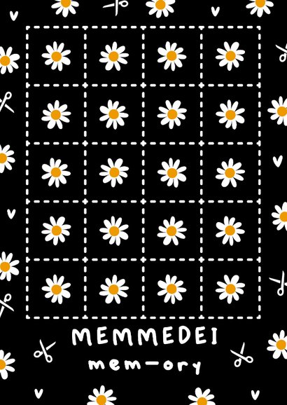 Friese moederdagkaart memmedei mem-ory 2