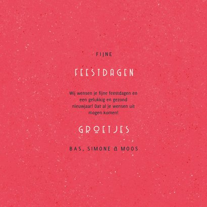 Funky kerstkaart XMAS retro 3