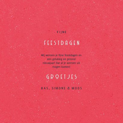 Funky kerstkaart XMAS retro 3