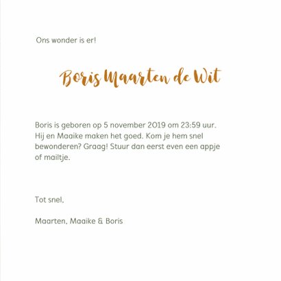 Geboorte aquarel gemeleerd hartjes 3