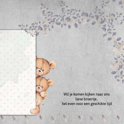 Geboorte beer, broer, 3e kindje 2