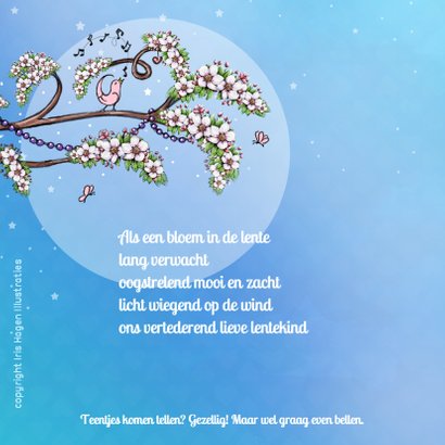 Geboorte bloesem lente lila - IH 2