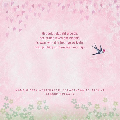 Geboorte Boom Meisje vogels 2