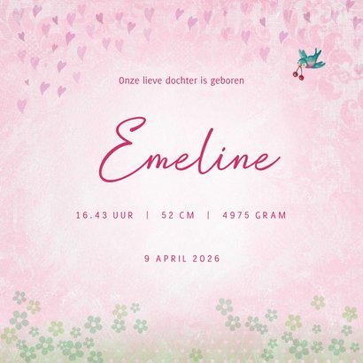 Geboorte Boom Meisje vogels 3