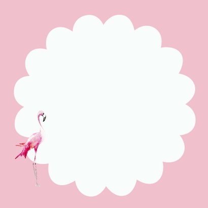 geboorte dochter flamingo roze 3