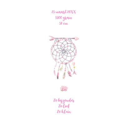 Geboorte dreamcatcher veertjes 2