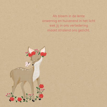 Geboorte Fawn Bloemen 2