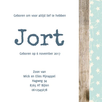 Geboorte foto jort - B 3