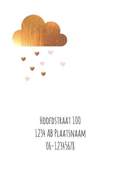 Geboorte - Goud, wolk, roze 2