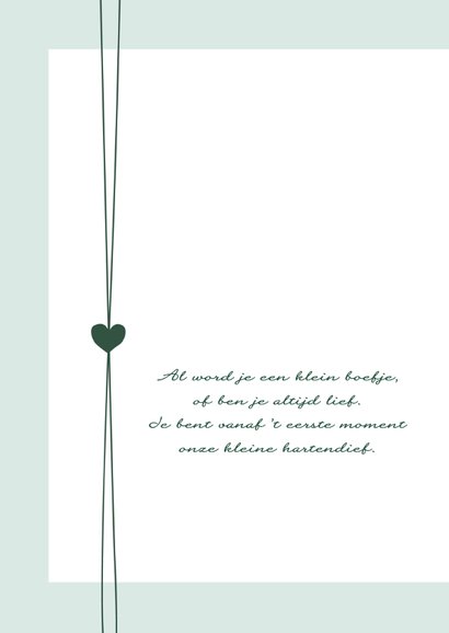 Geboorte - Hip groen met hartjes 2
