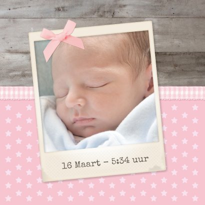 Geboorte Hout Lief Sterretjes 2