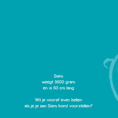 Geboorte jongen blij gezichtje 2