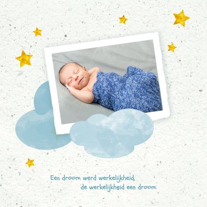 Geboorte jongen in de wolken 2