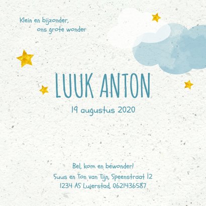 Geboorte jongen in de wolken 3