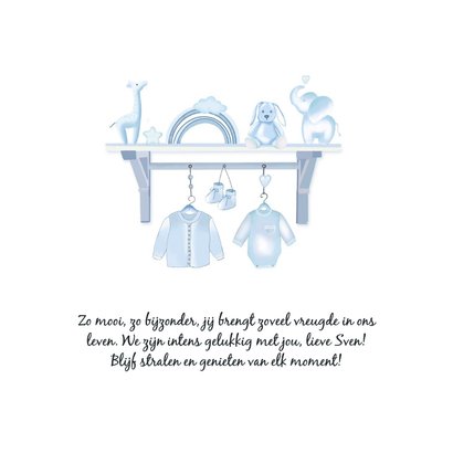 Geboorte jongen plankje babyspulletjes 2
